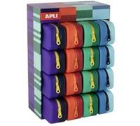 APLI - Jeu de sacs - vibrant bicolor - silicone - bleu, bleu clair, bleu marine, lilas, orange, rouge, vert, vert clair