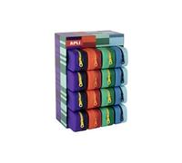 APLI - Jeu de sacs - vibrant bicolor - silicone - bleu, bleu clair, bleu marine, lilas, orange, rouge, vert, vert clair