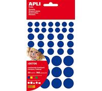 APLI Kids 00706 - Gommettes géométriques multicolores, 968 unités | 5 formes différentes pour apprendre et créer en s'amusant