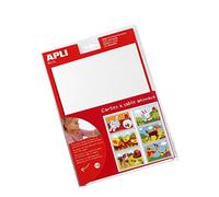 APLI Kids 101821 - Kit créatif enfants - 12 cartes à sable - Illustrations à compléter avec du sable coloré.
