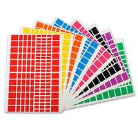 Apli kids 102589 - Gommettes à adhésif amovible rectangulaires de diverses tailles et couleurs - 18 Feuilles