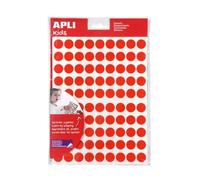 APLI Kids 102608 - Gommettes géométriques - 16 mm - 5 couleurs - 3280 gommettes à adhésif enlevable.