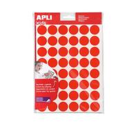 APLI Kids 102610 - Gommettes géométriques - 24 mm - 5 couleurs - 1590 gommettes à adhésif enlevable.