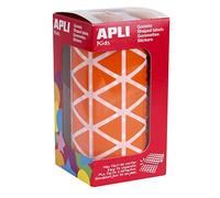 Apli kids 11493 - Rouleau de gommettes triangulaires - 20 mm - Couleur: orange