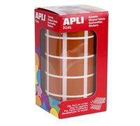 APLI Kids 11501 - Rouleau de gommettes carrées - 20 mm - Couleur: marron
