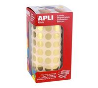 Apli kids 11626 Rouleau de 5192 Gommettes Métallisée Rondes 10, 5 mm Or