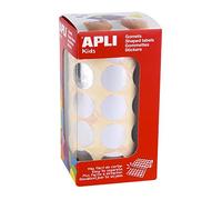 Apli kids 11633 Gommette rond diamètre 20mm coloris argent métallisé rouleau 1770 pièces