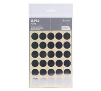 Apli kids 11809 - Pochette de gommettes rondes métallisées - Ø 20 mm - 3 Feuilles