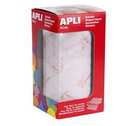 APLI Kids 11906 - Gommettes Triangulaires en rouleau - Couleau : Blanc - Dimension : 20 mm