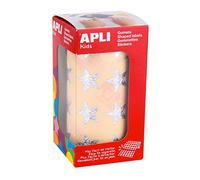 APLI Gommettes Apli Kids 12046 – Rouleau de 1416 étoiles argent