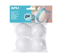APLI Kids 13279 - Boules en polystyrène pour loisirs créatifs - 4 unités.