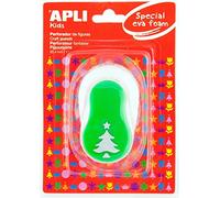 APLI Kids 13303 - Arbre de Noël Papier EVA 25,4 mm et poinçon en caoutchouc