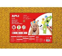 APLI KIDS 13410 - Pochette de 3 feuilles en mousse caoutchouc "EVA" flexible - Imprimé léopard - 400x600mm