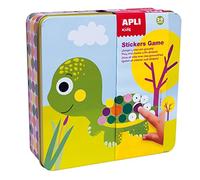 Apli Kids 13949 Jeu de gommettes en Boite métal Tortue
