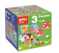 Apli Kids 14114 Puzzle : Cube Maison, Saisons et Animaux