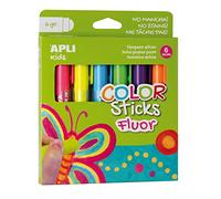 Apli Kids 14404 - Pack de 6 Tubes Gouache Solide - Fluo - 6g