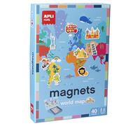 APLI Kids 16494 Jeu magnétique Planisphère