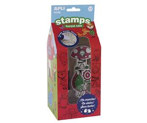 APLI Kids 16814 Tampons Effaçables La Forêt