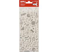 APLI Kids 17173 - Stickers Stratégies et idées - 104 Stickers Permanents pour Scrapbooking et Décoration - Autocollants de motivation - Stickers développement personnel.