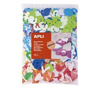 Apli kids 17438 - Sachet de 500 chiffres adhesifs en mousse EVA de couleurs assorties