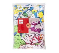 Apli kids 17439 - Sachet de 500 lettres adhesives en mousse de couleurs assorties