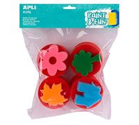 Apli kids 17464 - Blister de 4 tampons en mousse jumbo