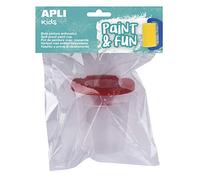 Apli kids 17470 - Blister d'un verre à eau en plastique pour peinture Ø 7 cm