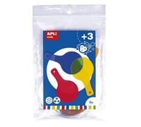 Apli kids 17487 - Sachet de 6 palettes de couleurs assorties translucides