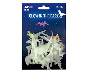 APLI Kids 17532 - Dinosaures - Sachet d'autocollants luminescents
