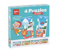 APLI Kids 17895 - Puzzle éducatif sur Le thème des Saisons - 4 unités