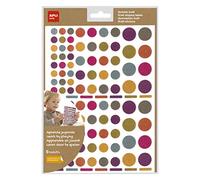 APLI KIDS Pochette de 6 feuilles (624 u) de gommettes nature kraft couleurs assorties