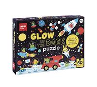 APLI Kids 18813 - Puzzle de 60 pièces sur Le thème de l'espace avec des Illustrations Qui Brillent dans l'obscurité - Glow in The Dark Puzzle