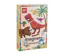 APLI Kids 19233 - Jeu de 52 Magnets pour découvrir et Apprendre Le nom des Dinosaures - Age: +4ans.