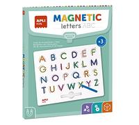 APLI Kids 19263 - Jeu éducatif magnétique ABC Lettres - pour Apprendre à écrire correctement l'alphabet - 1 Tableau magnétique avec Crayon.