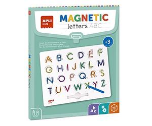 APLI Kids 19263 - Jeu éducatif magnétique ABC Lettres - pour Apprendre à écrire correctement l'alphabet - 1 Tableau magnétique avec Crayon.