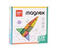 APLI Kids 19419 - Jeu éducatif de Construction avec pièces magnétiques Transparentes, Formes géométriques aimantées variées pour créer des Figures en 3D.