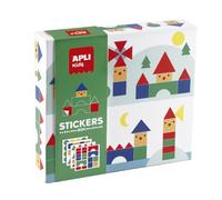 APLI kids - Geometric Villages Sticker Set - jeu éducatif