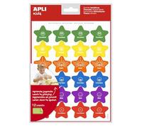 APLI Kids 19503 - Autocollants de Motivation et d'encouragement - 288 Stickers de récompense - 12 Feuilles.