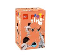 APLI Kids 19562 - Jeu de catchball - Jeu de Balle Amusant pour la Plage, Le Parc, Le Jardin - pour Toute la Famille, Bleu et Noir
