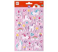 APLI Kids 19598 - Autocollants "Maxi Licornes", 1 feuille avec 32 stickers à adhésif permanent. Parfaits pour le scrapbooking, la décoration ou les créations DIY.