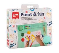 APLI Kids 19939 - Tapis de Peinture Lavable pour Enfants - Tapis en Silicone Antidérapant pour Activités Manuelles - Facile à Nettoyer et anti-dérapant.