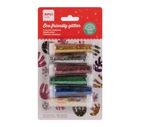APLI Paillettes métallisées Kids 20069 – Assortiment de couleurs – 6 pots