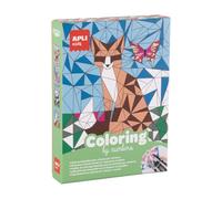 APLI Kids 20077 - Coloriage par numéros dès 5 ans, kit créatif complet avec feutres, illustrations et modèles - Activité manuelle, éducative et ludique pour enfants