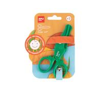 APLI Kids 20088 - Ciseaux de sécurité enfant Crocodile 12 cm - ne coupent que le papier - ergonomiques - vert - spécial maternelle - 1 paire