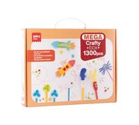 APLI Kids 20122 - Kit créatif pour Enfants 1300 pièces, matériel Loisirs créatifs Complet dès 4 Ans, développe motricité, Imagination et créativité, livret d'exemples Inclus