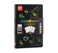 APLI Kids 20142 - Trace, Efface et Apprends ! Ardoise LCD éducative avec 40 Modèles, idéal pour l’écriture et le Dessin, dès 4 ans.