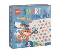 APLI Kids 20173 - Smart Detectives, Jeu d'Observation et de Concentration Enfant dès 4 Ans, Jeu Éducatif de Rapidité et Réflexes, Cherche et Trouve avec Loupes et Dés, 2 Joueurs