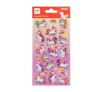APLI Kids 20207-28 Stickers licornes puffy, autocollants permanents pour enfants, loisirs créatifs, scrapbooking, décoration Cartes et Cahiers