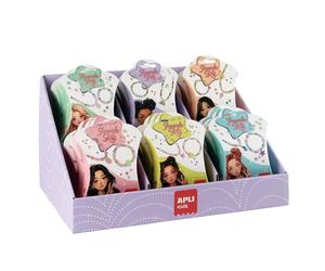 APLI Kids 20554 - Présentoir de 18 kits bijoux créatifs, bracelets et colliers à créer soi-même, activité manuelle enfants