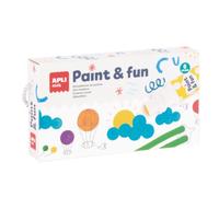 APLI Kids 20629 - Gros Feutres À Points, 6 Couleurs, Pointe Mousse 2 Cm, Idéal Pour Les Premières Créations, Non Toxiques